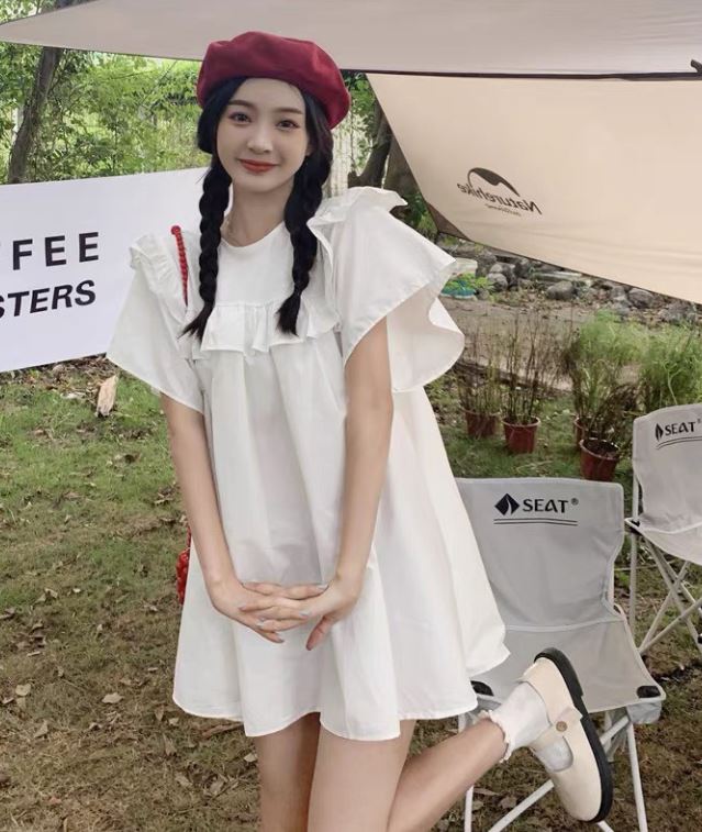 Váy babydoll cánh tiên phong cách ulzzang